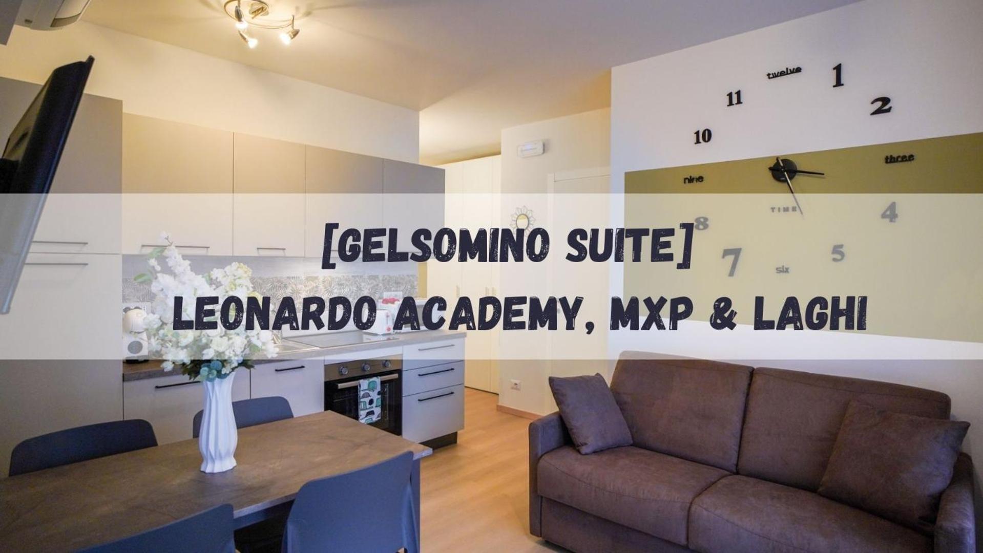 Gelsomino Suite Leonardo Academy, Mxp & Laghi Sesto Calende Bagian luar foto